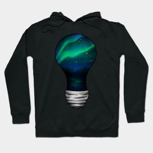 Northern Lights-bulb Hoodie